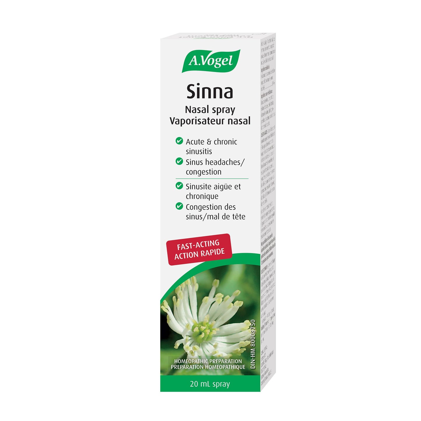 A.Vogel Sinna Nasal Spray For Sinus Congestion and Blocked Nose